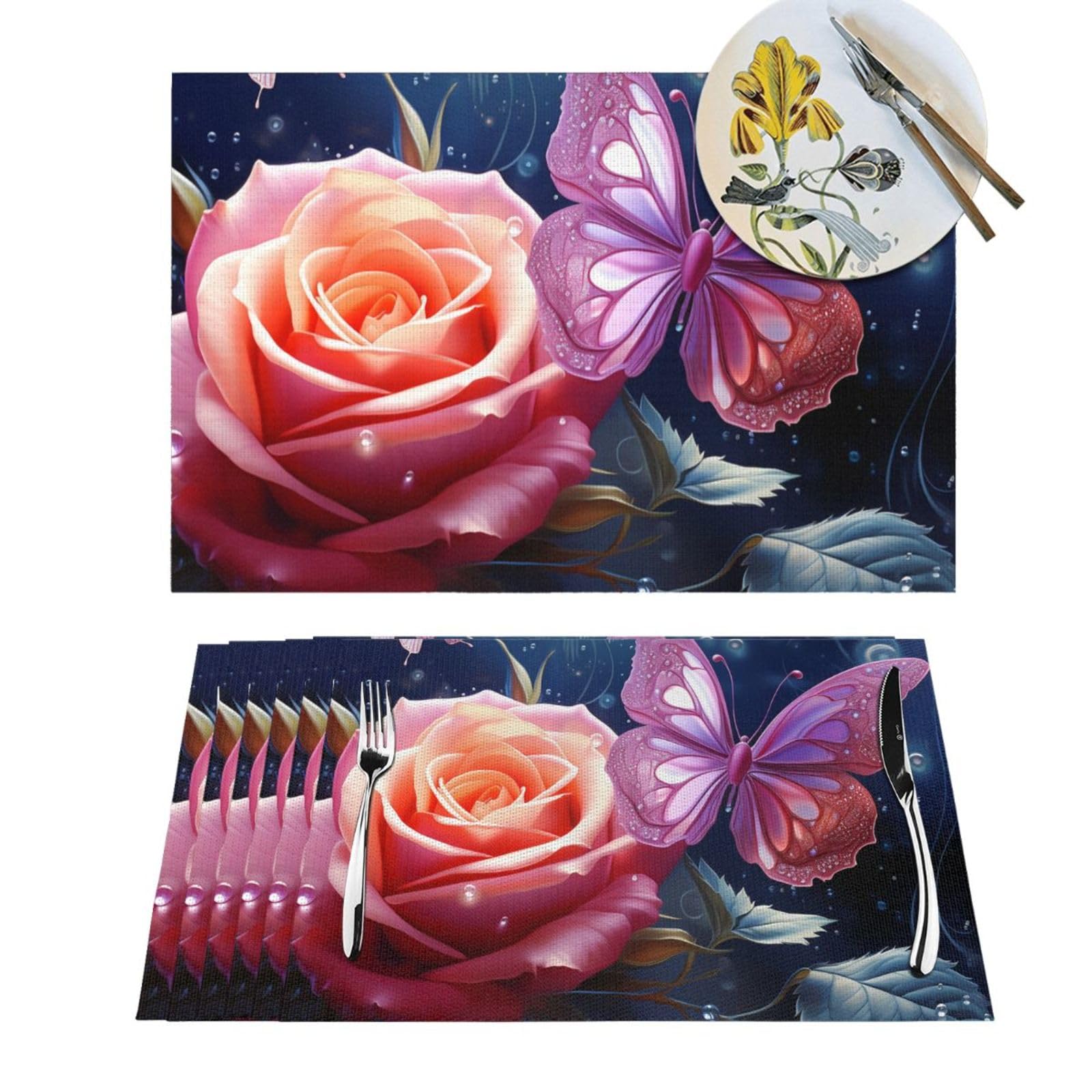 Sets de table antidérapants en PVC lavables pour protéger votre table des taches