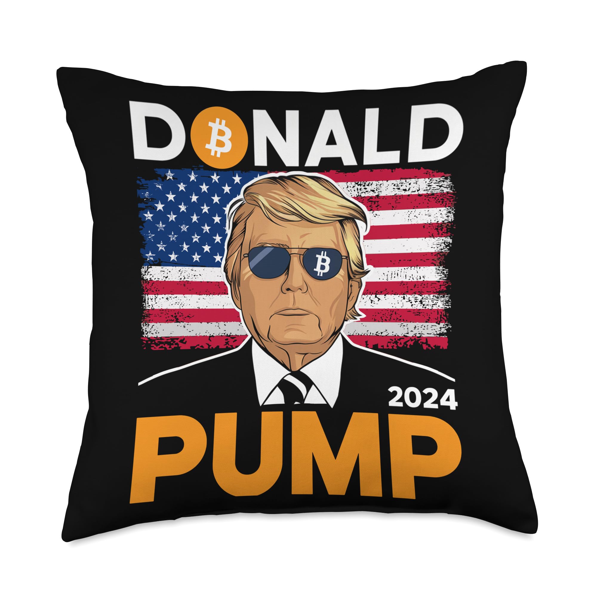 Amazon.com: Donald Pump Funny Trump 2024 Bitcoin Crypto Throw Pillow : Home  & Kitchen