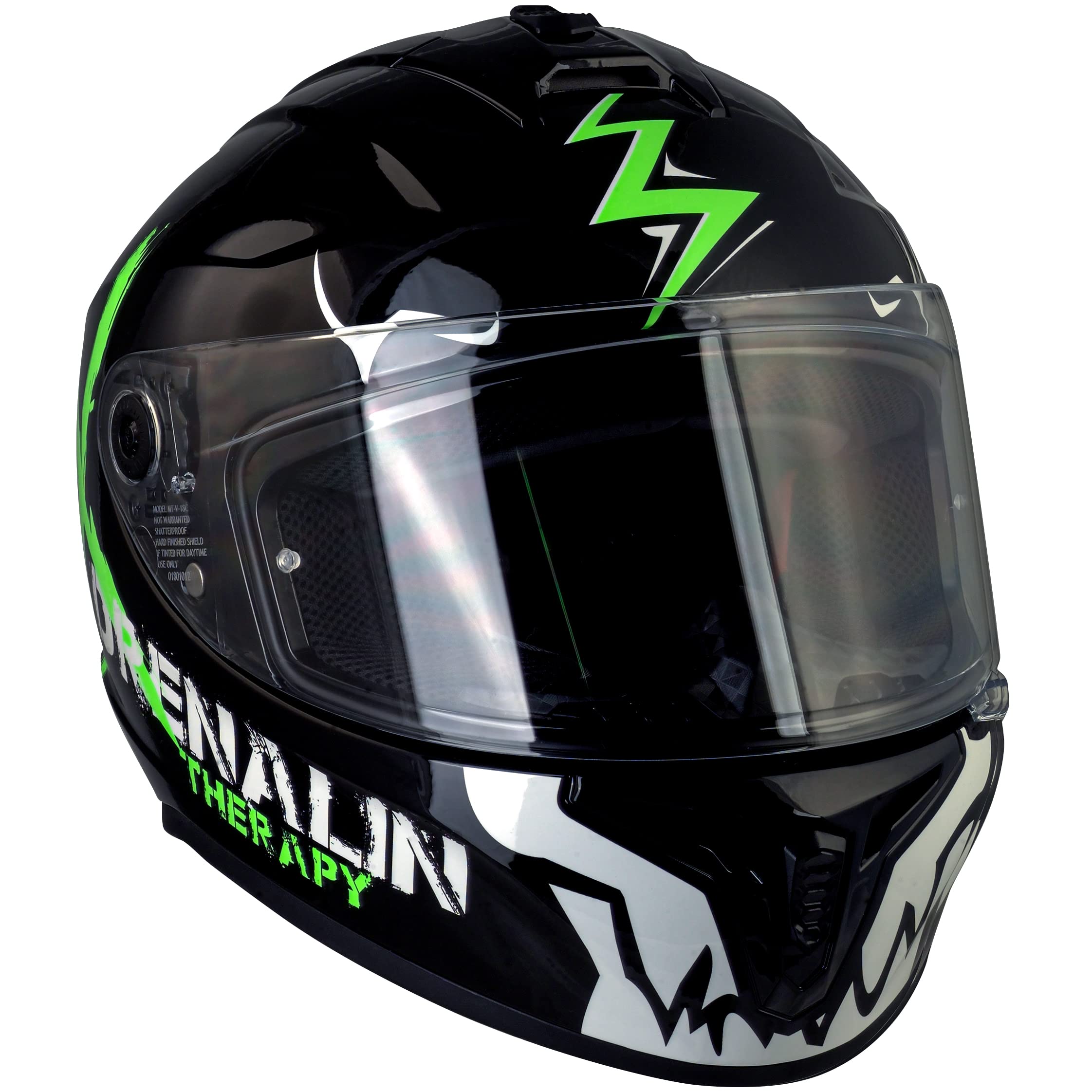 Broken Head Motorradhelm Adrenalin Integralhelm Therapy 4X | Leichter, Sportlicher Helm Für Einsteiger & Alltag, Racing-Design