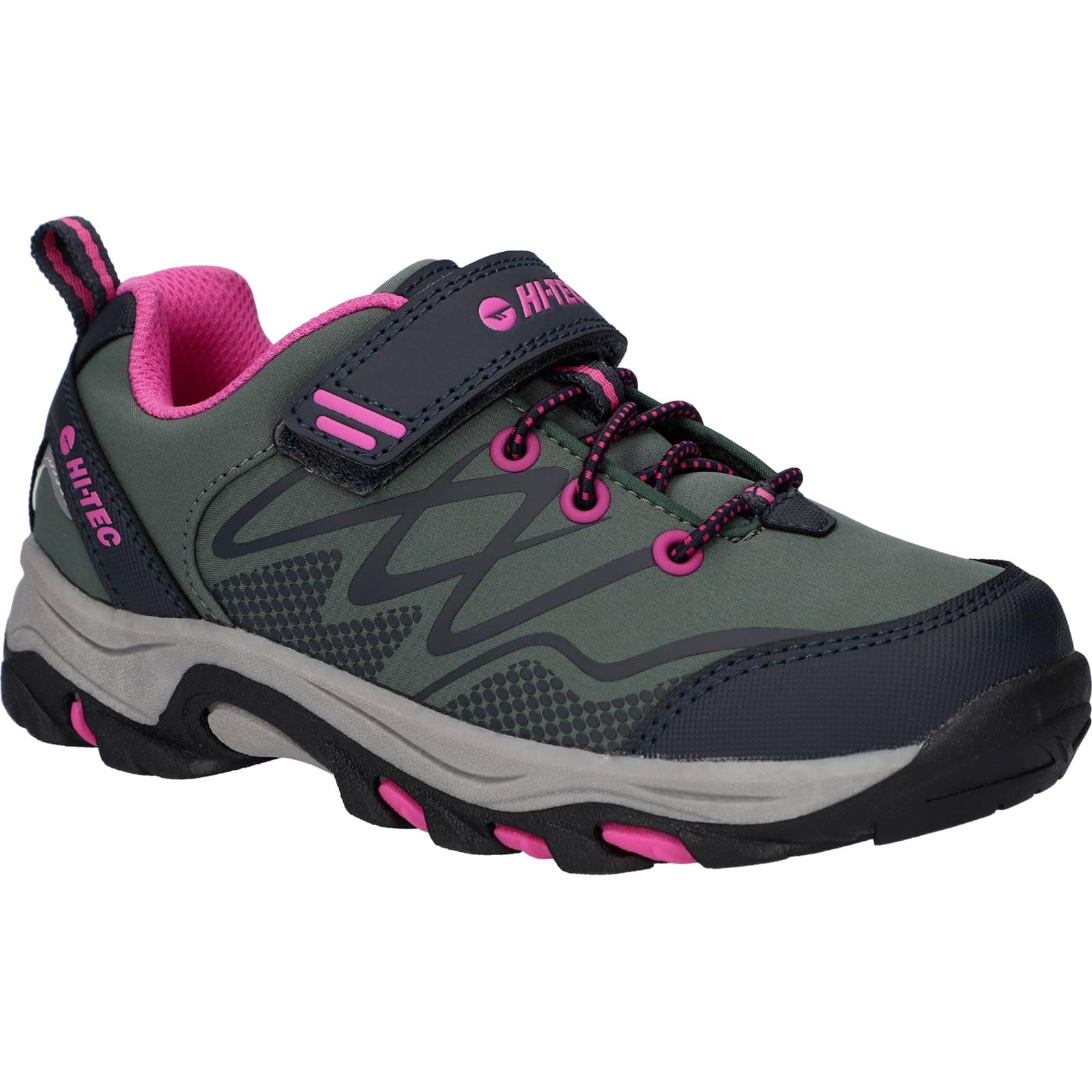 HI-TEC Blackout Low Boots Dark ForestIndia InkPink