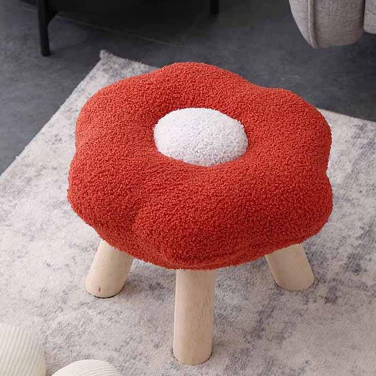 シープボア オットマン オフホワイト 北欧 シープボア