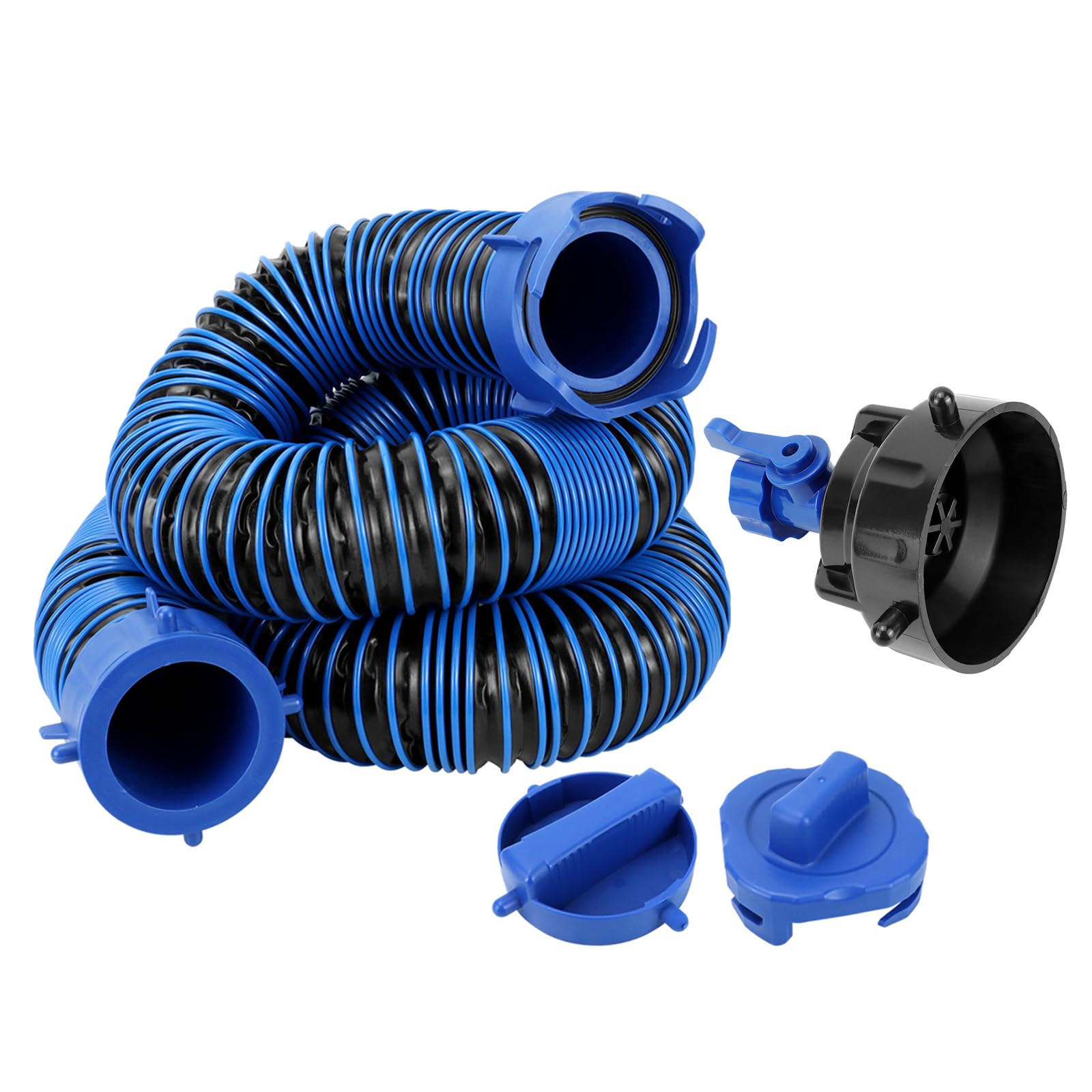 Laikoutd 1 Sets Duty Campers Waste Water Drainage Hose 10Ft Length Construction Sewer Hose Set Leakproof For Sewer Hoses For