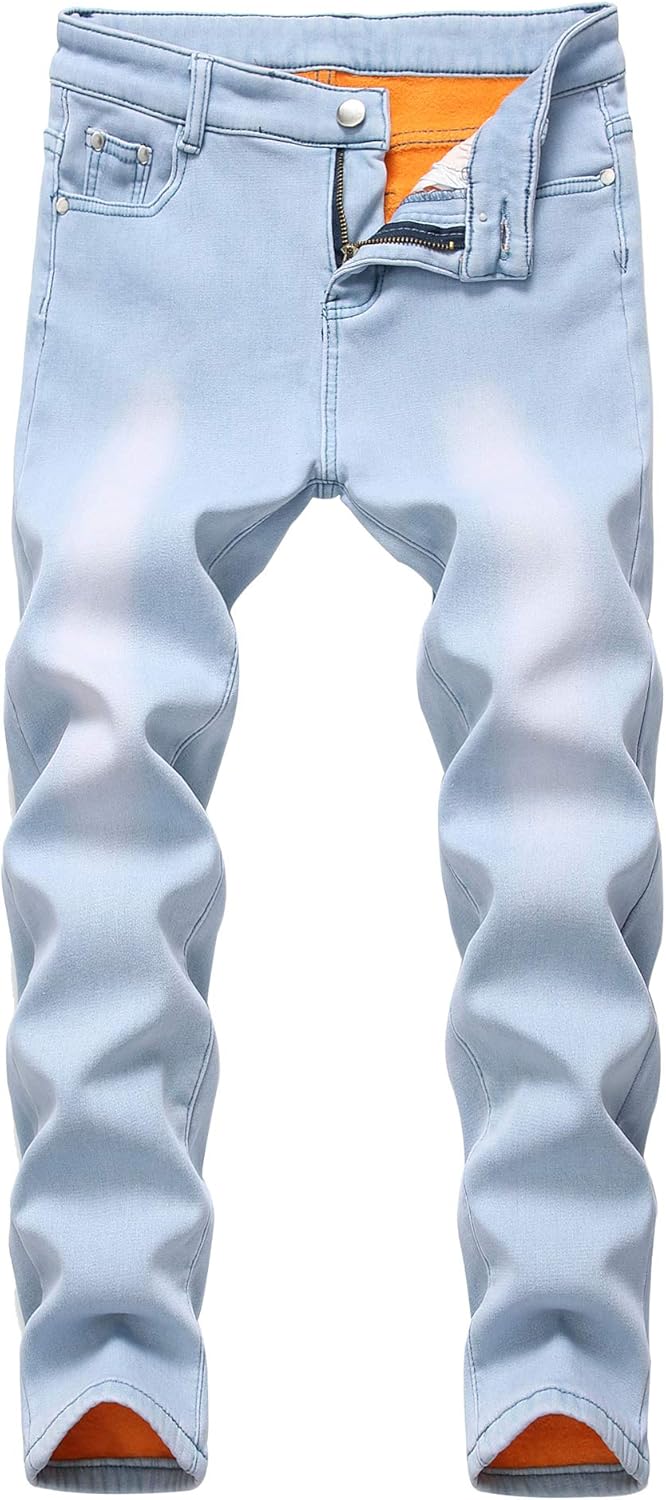 FREDD MARSHALL Boy's Fleece Lined Skinny Fit Jeans