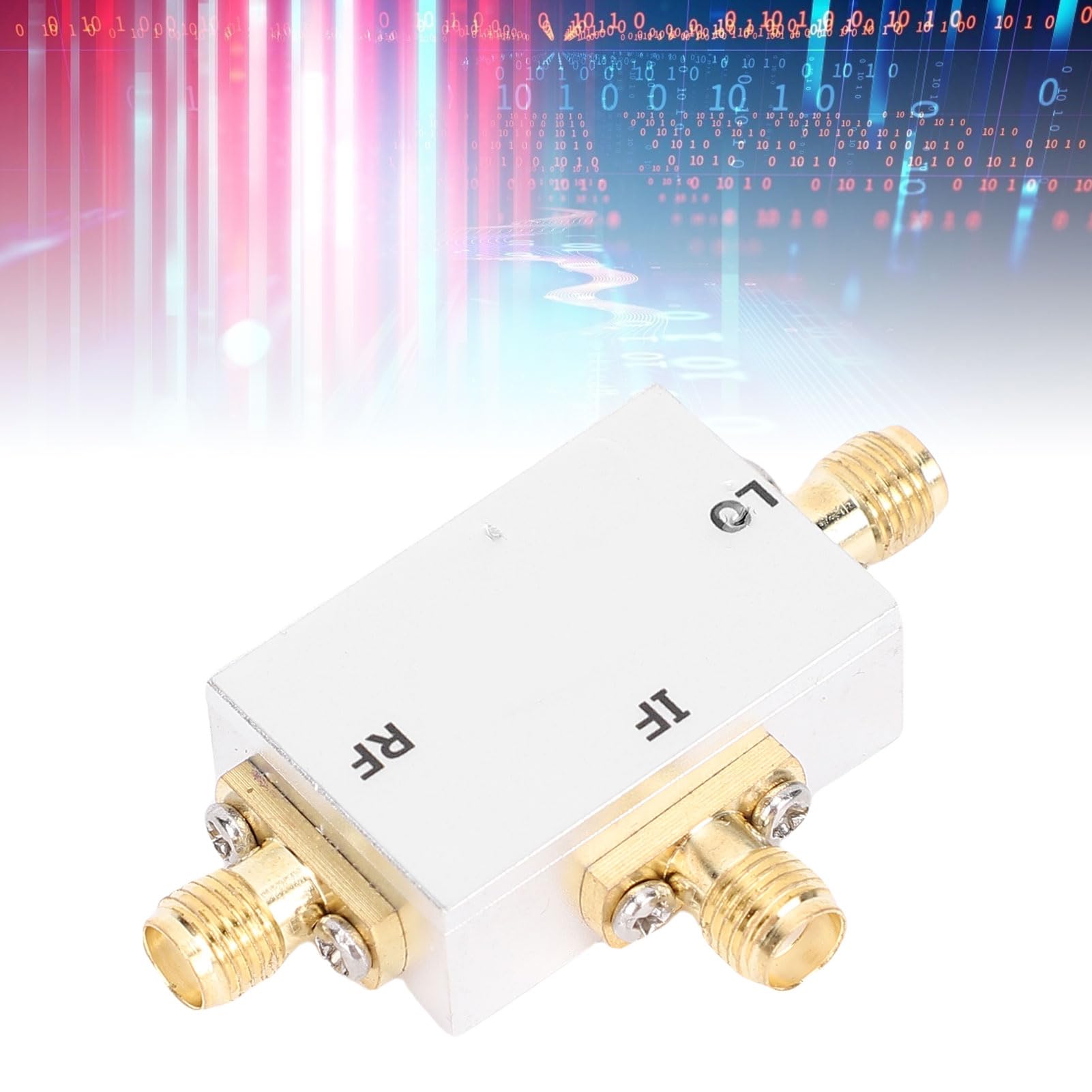 Aramox Mezclador RF Aleación de Aluminio 5 a 21 GHz Convertidor RF hacia Arriba y hacia Abajo Conector SMA K Pérdida de Conversión de 8 a 12 DB para Pruebas de Señal de Banda C X KU e Integración de
