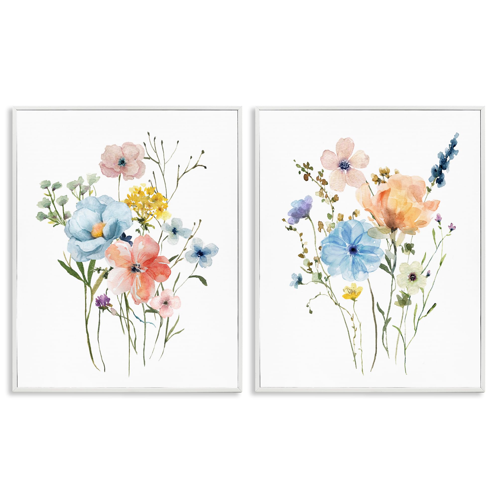 'Wildflower Sprig Bundles'| 2pc Framed Giclee Art Set 2