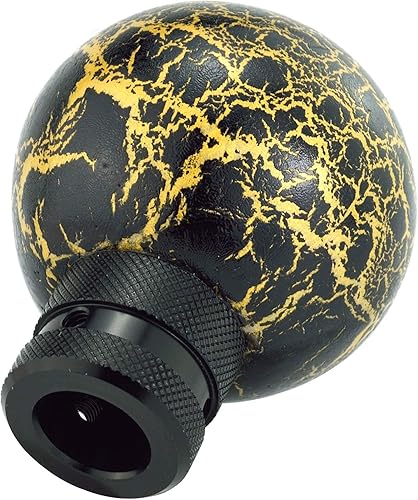 Miniatura 6 de Lunsom Pomo de palanca de cambios, bola de cambio de resina, mango de palo de cabeza redonda para la mayoría de automóviles de transmisión manual