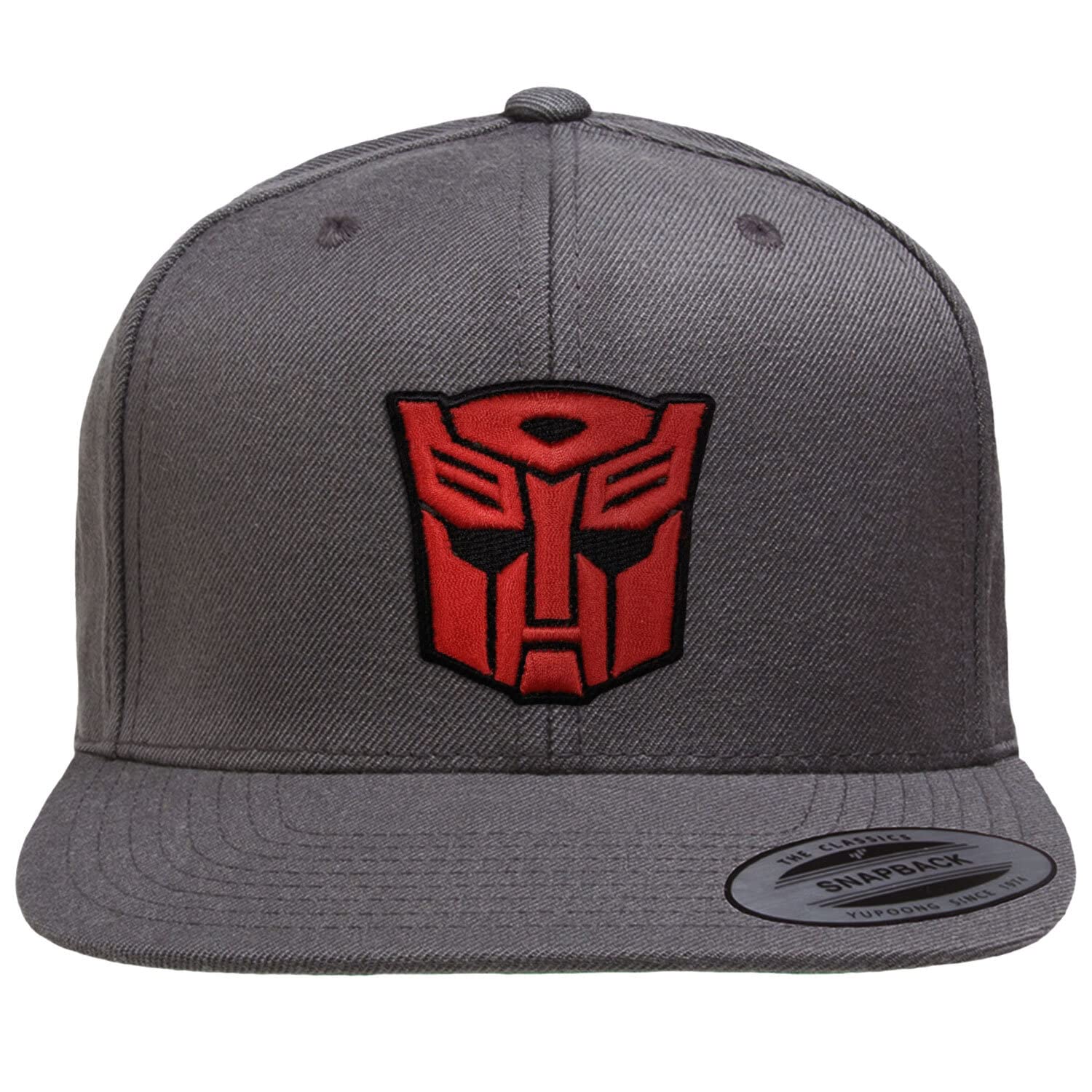 Transformers Unisex Dark Grey Officially Licensed Autobots 3D Patch Premium Snapback Cap (Dark Grey)