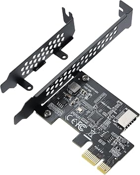 USB Expansion Board PCI-E 1X to USB 3.2 GEN1 5Gbps Type-E A-Key Expansion Card, Front Panel Type-C Interface for Desktop PC ASM1042A