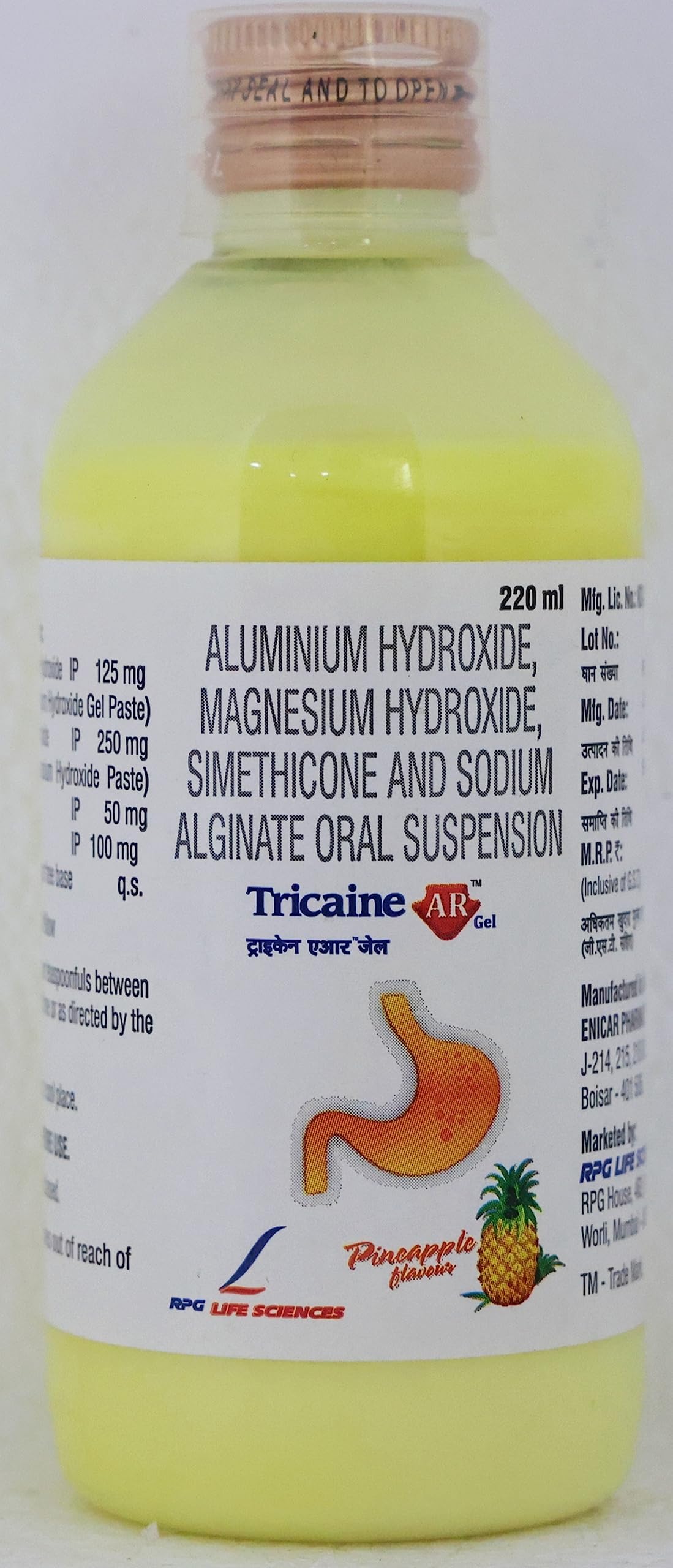 Tricaine-Ar - Tube of 220ml Gel