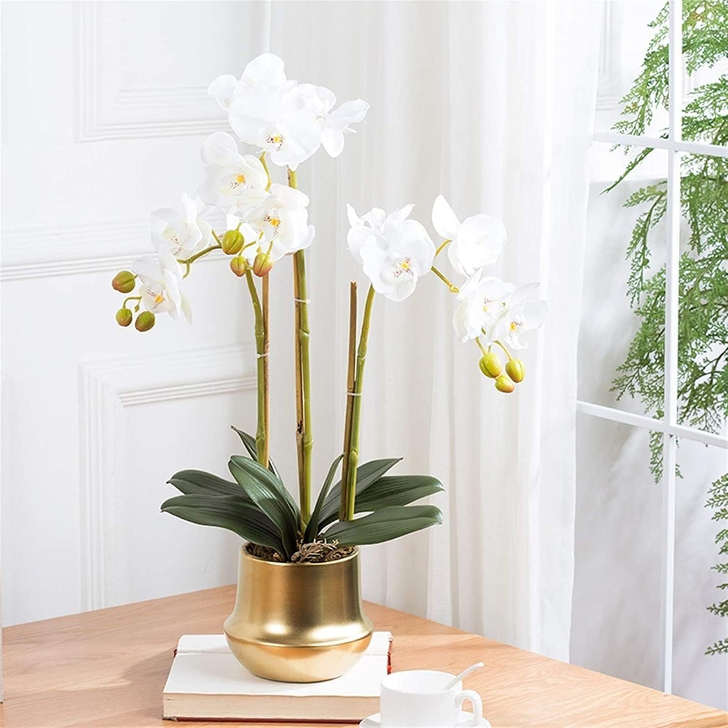 Eleganti Orchidee Artificiali, Fiori Finti, Piante Artificiali Vivaci, Decorazioni per tavoli, Feste, Sale da Pranzo e uffici.