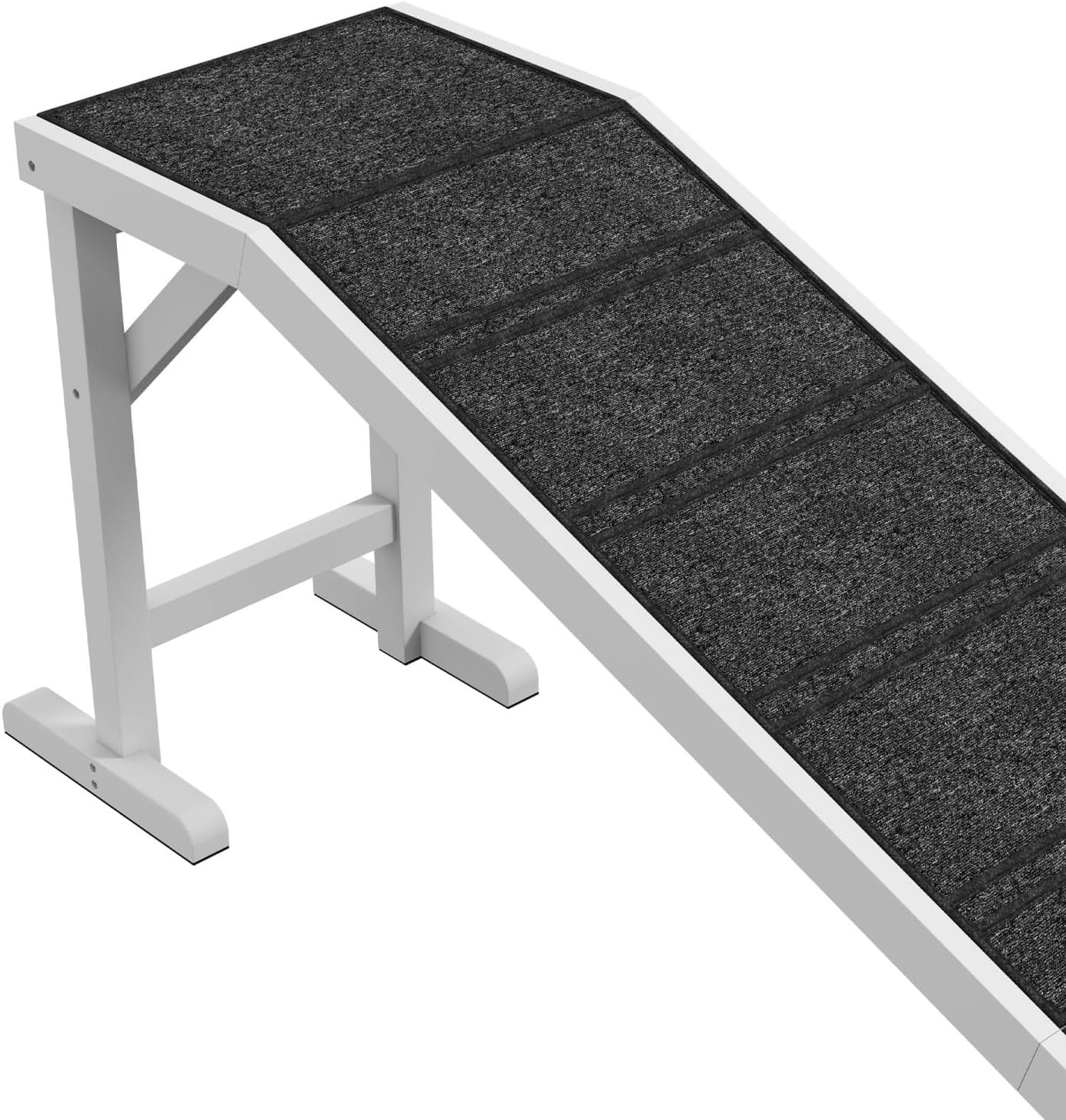 Dog Ramp for Bed, Pet with Non-Slip Carpet and Top Platform