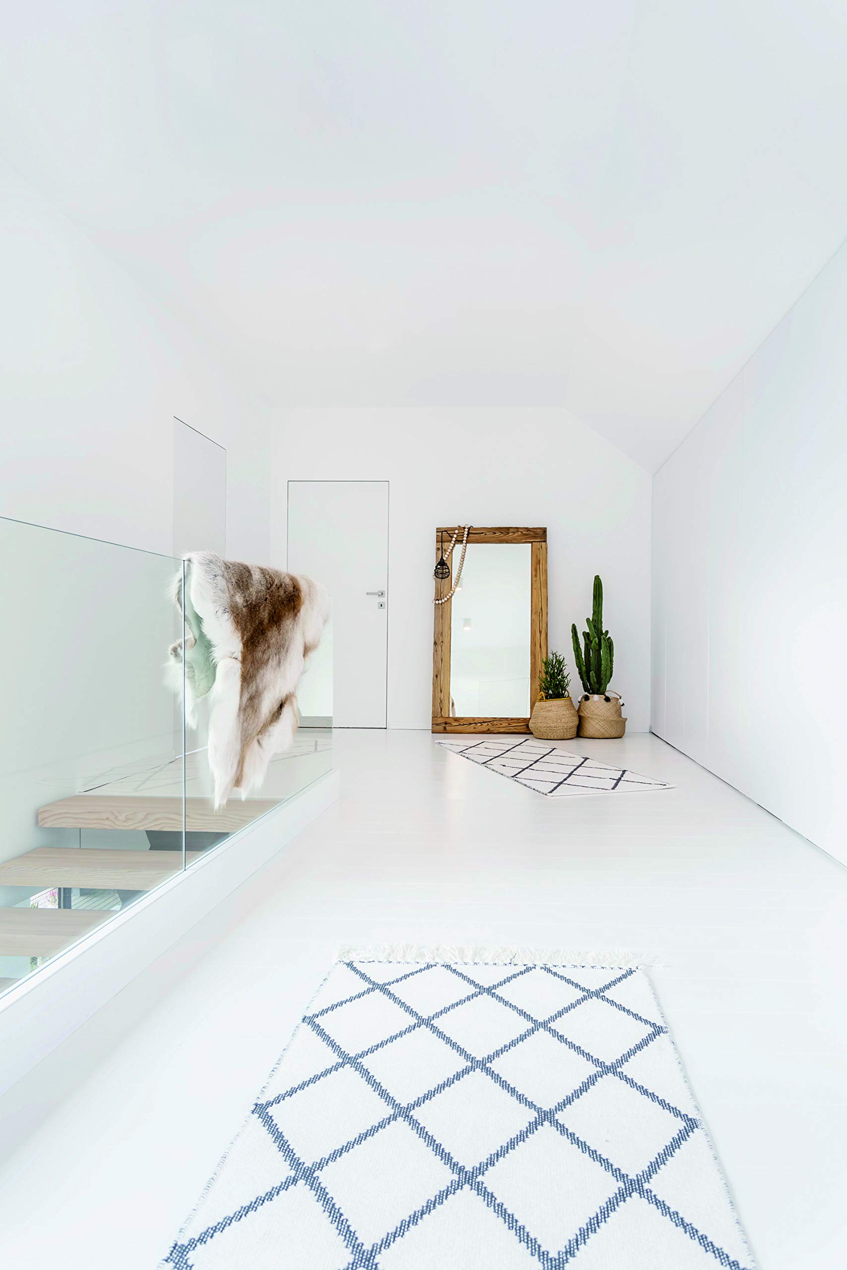 Tollens - Peinture Blanche Spéciale Couloirs, Escaliers et Entrées - Velours - Blanc 5L = 60m2