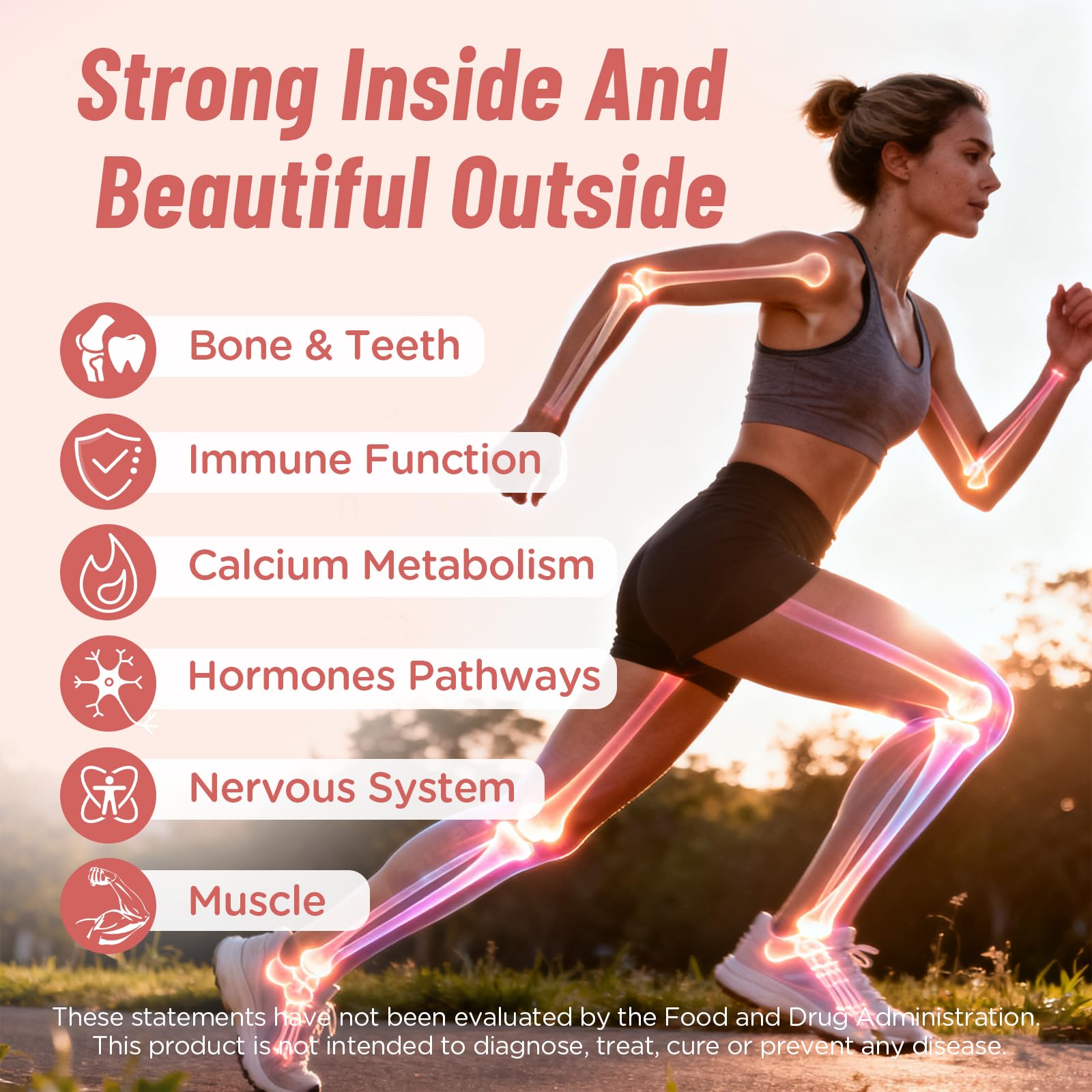 Calcium Gummies for Women with Vitamin D3, K2, Magnesium, Zinc – 180 Count — Amazon image 7