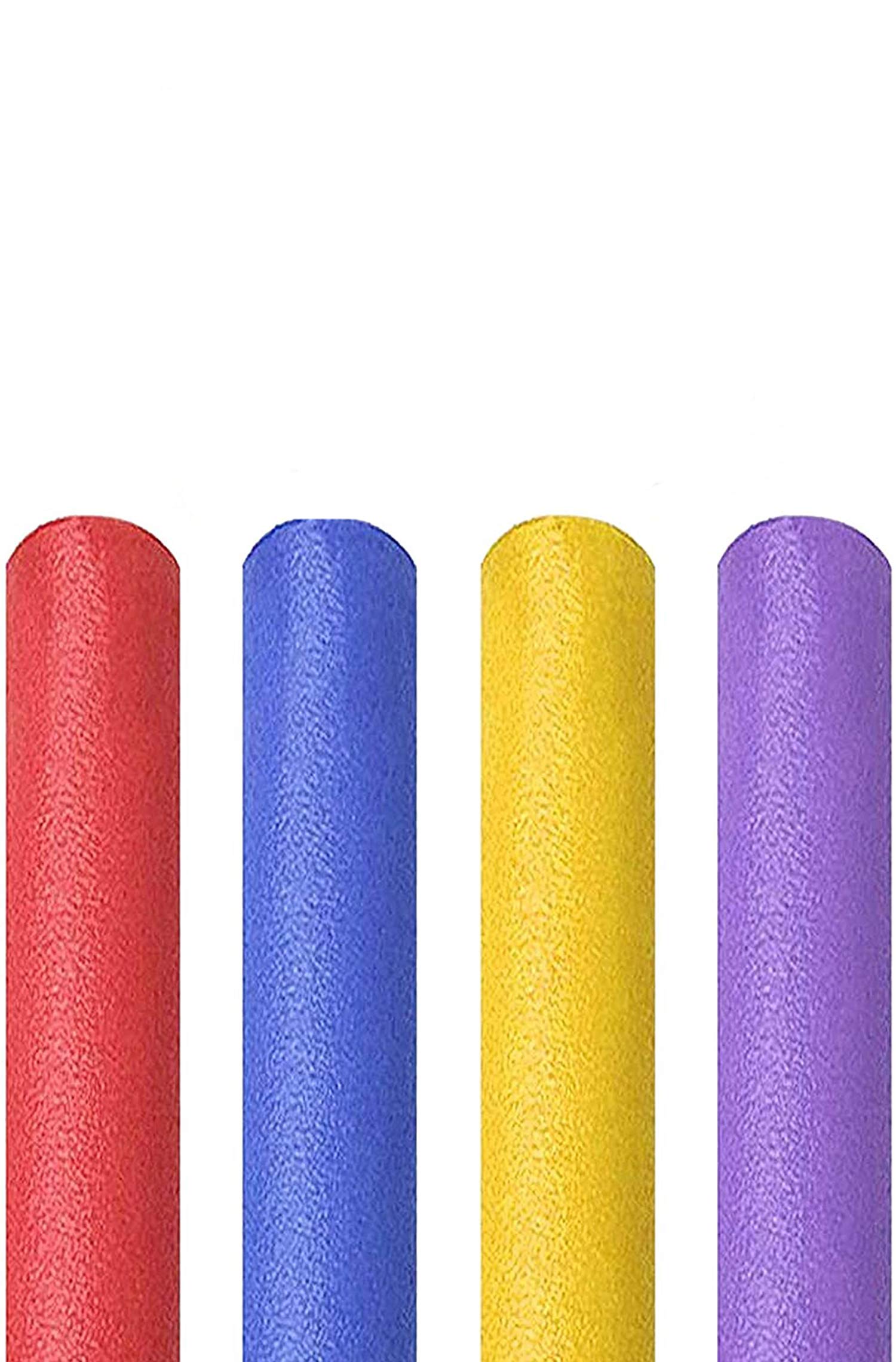 MAKINGTEC Summertime Days Pack of 4 Multipack Foam Swimming Pool Noodles ideal as Swim Float for Water Sports 4 Colours of Noodle