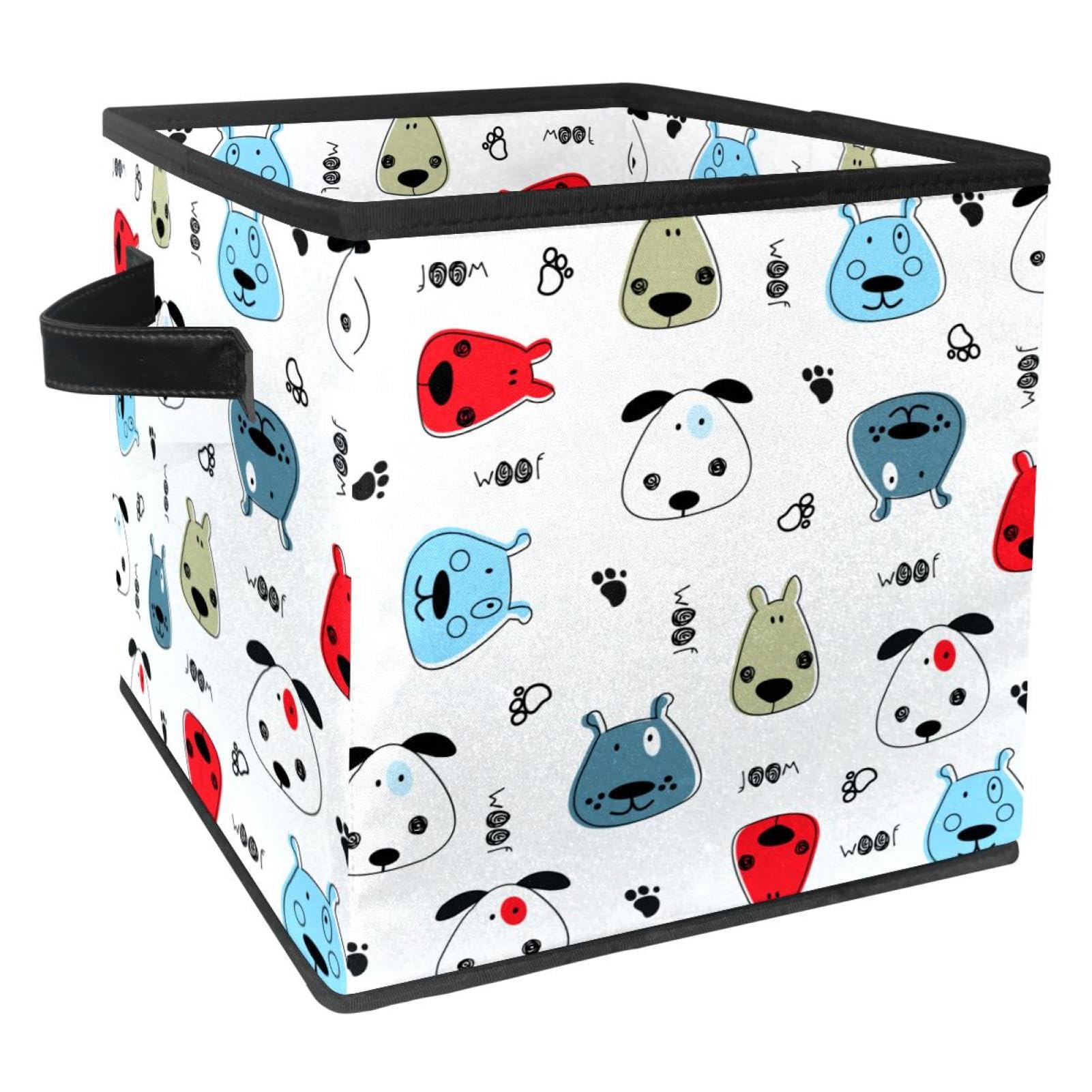 Boîte de rangement cube en tissu pliable pour livre vêtement et garde-robe