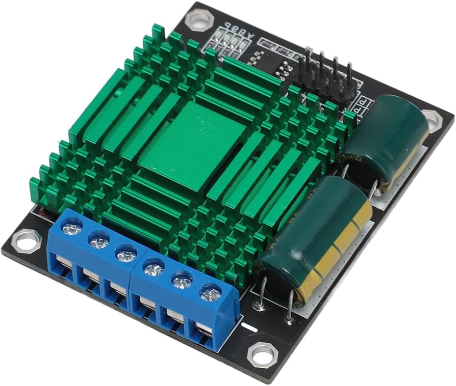 Produktbild von DC-Motortreibermodul 9V-30V 60A – Zweikanal H-Brücke, PWM 60kHz, Mit Kühlkörper, Für 3,3V/5V Microcontroller – Hochleistungsregler