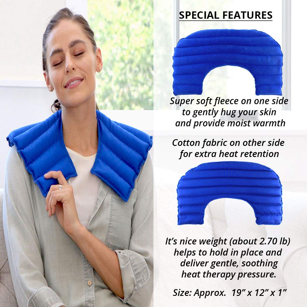 My Heating Pad Microwavable for Neck and Shoulders Pain Relief Moist