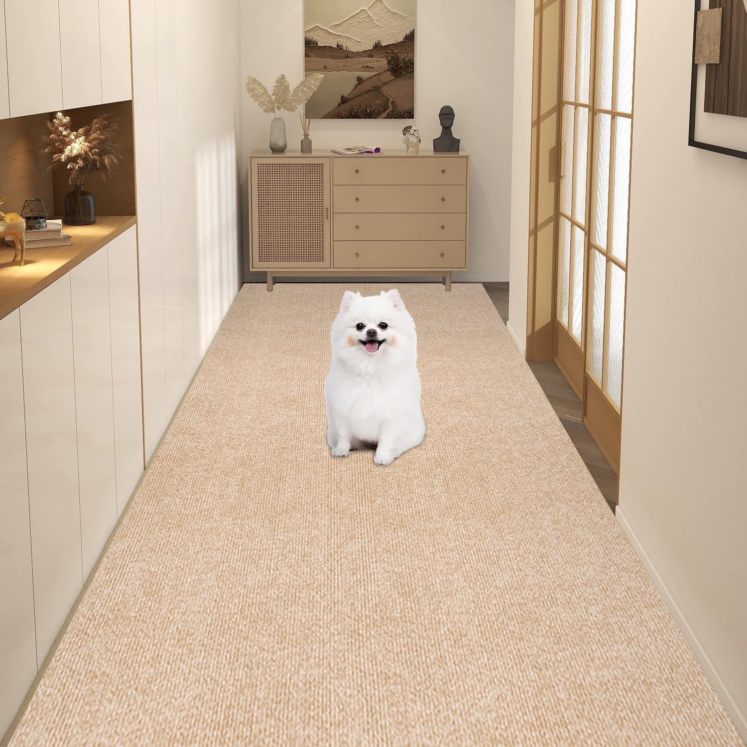 吸着マットで足腰負担を軽減する60068cmカーペット 足腰の負担を軽減する吸着マット 60068cm ラグ・カーペット