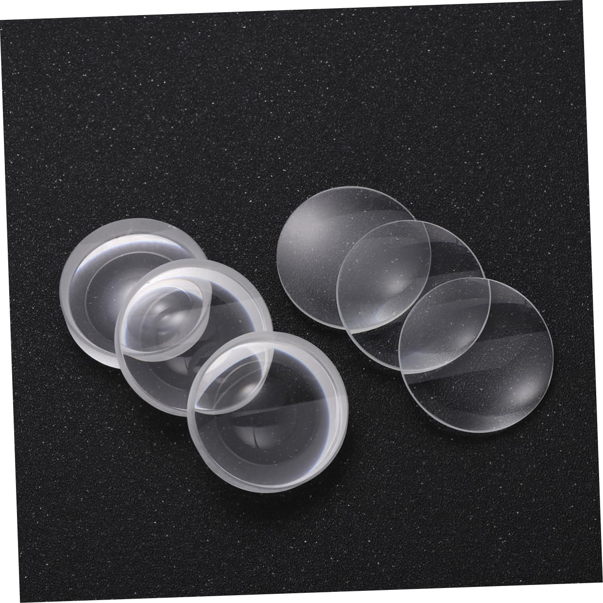 6Pcs Optical Lens Double Convex Double Concave Glass Lenses for Labs Focal Diameter for Instruments Projectors
