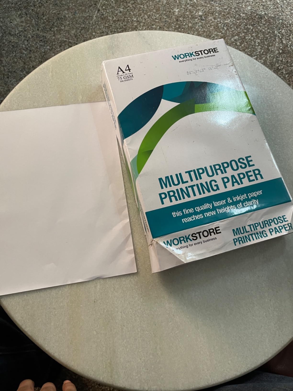 WorkStore Copier and Multipurpose Paper | Pack of 5 | 75 GSM | A4 | 500 ...