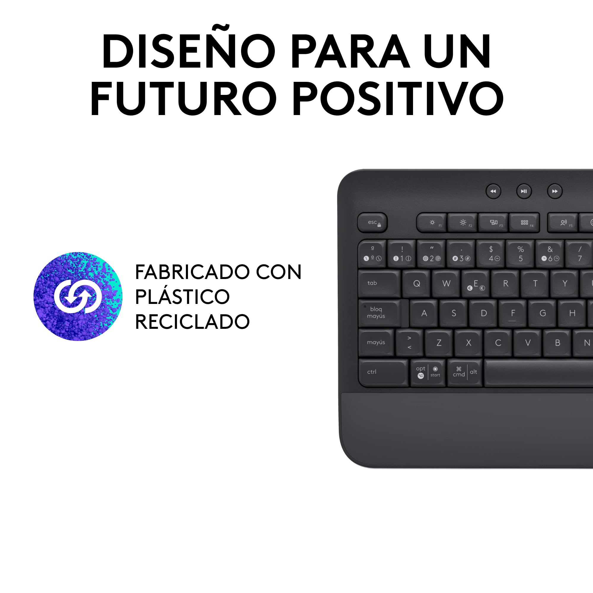 Logitech 920-010917 Teclado Inalámbrico, Negro, Tamaño único