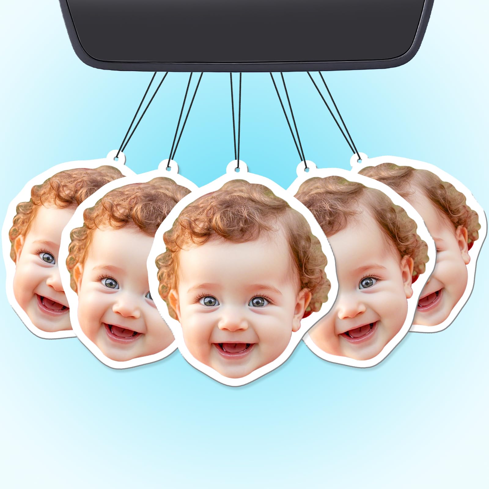 Bulk Custom Car Air Fresheners with Logo or QR Code