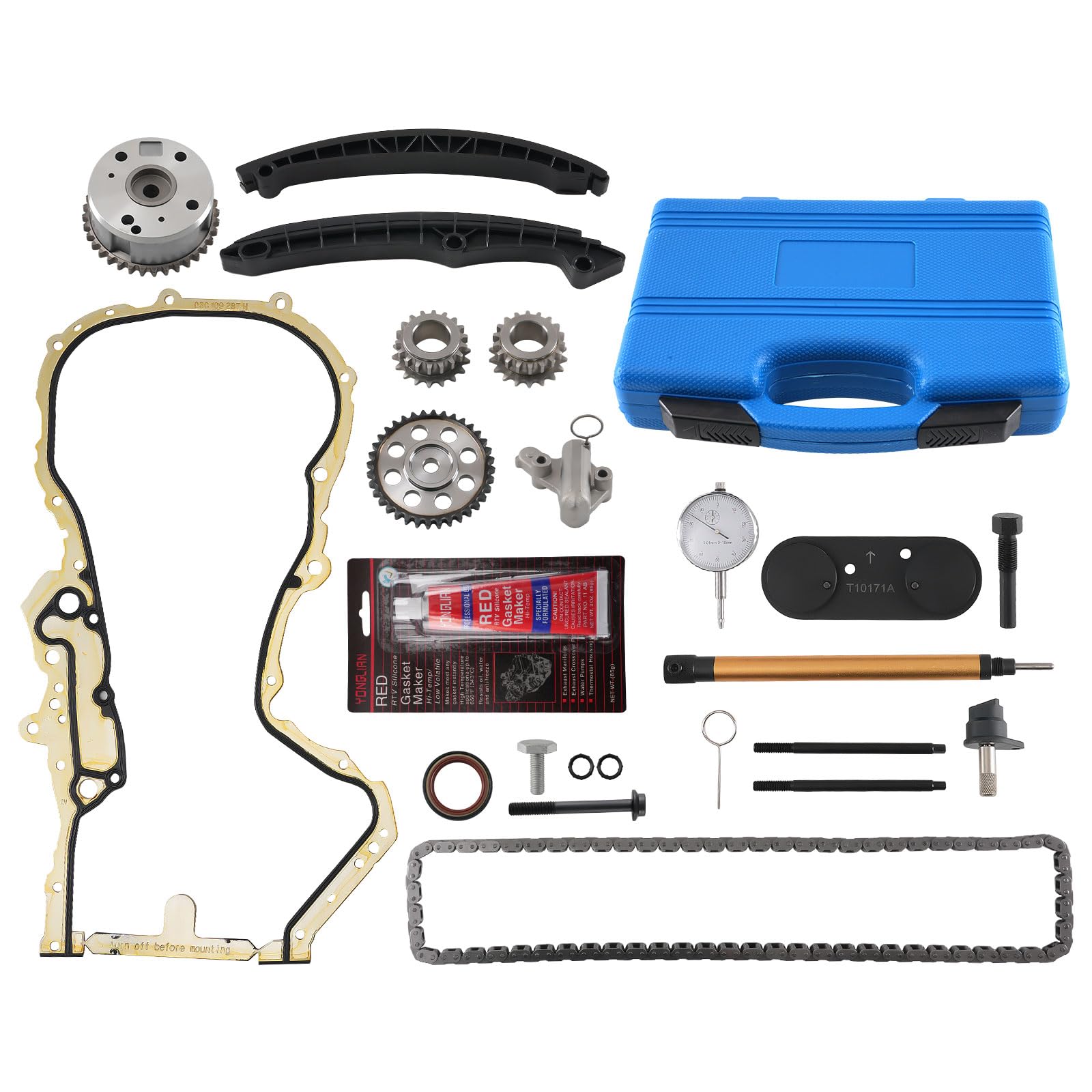 maXpeedingrods Kit de cadena de distribución del motor para Audi A1 VW Golf Passat Seat Skoda