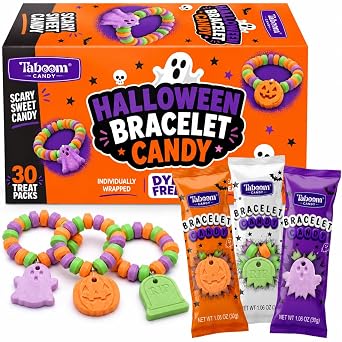 Halloween Bracelet Candy 30 Treat Packs