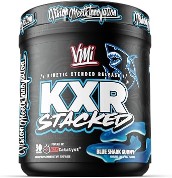VMI Sports KXR Stacked Essential Pre Workout Powder | Energy Focus Power & Pumps | Maximum Absorption Formula | Great Taste for Men & Women