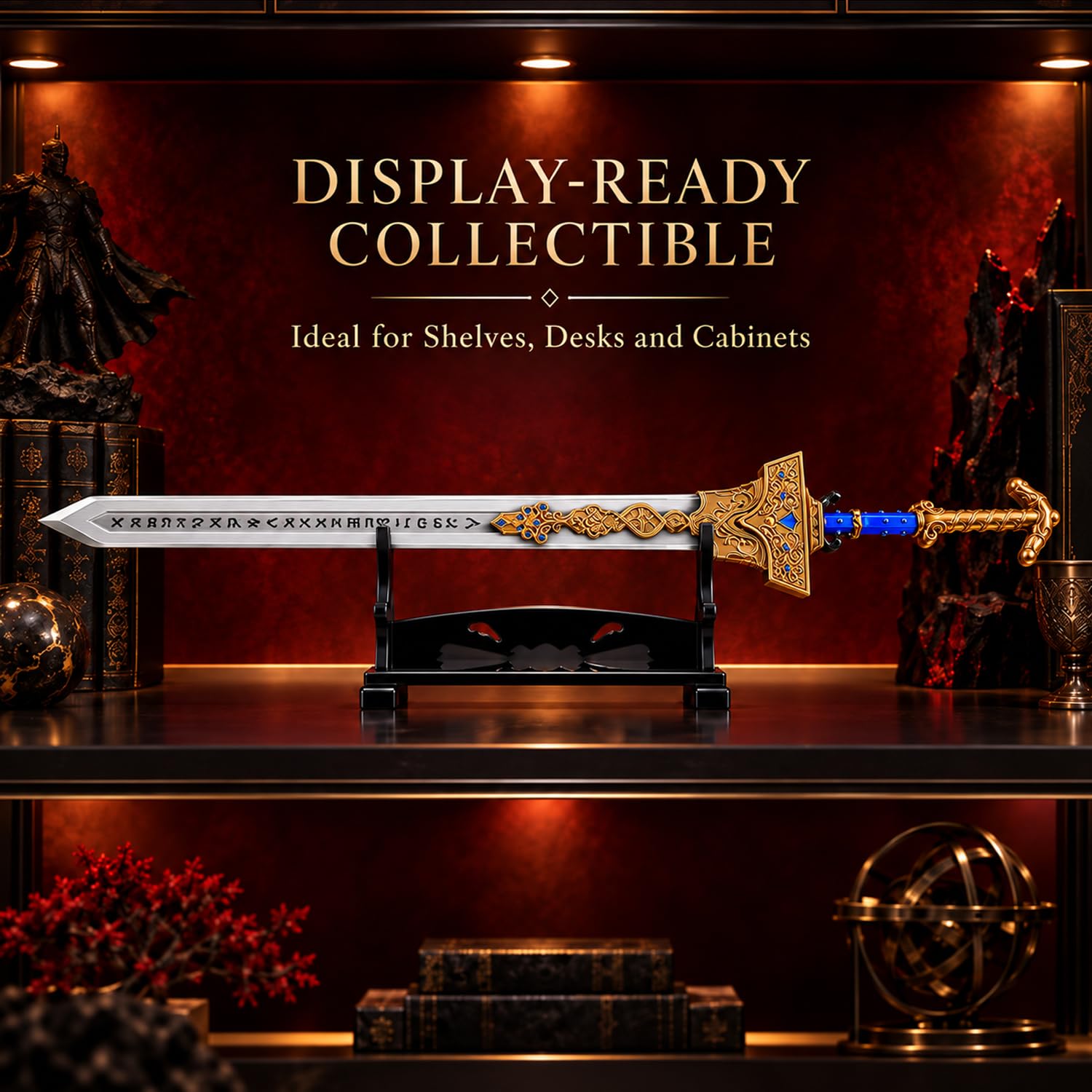 Elden Rings Royal Greatsword Réplique 30 cm avec Support et Coffret