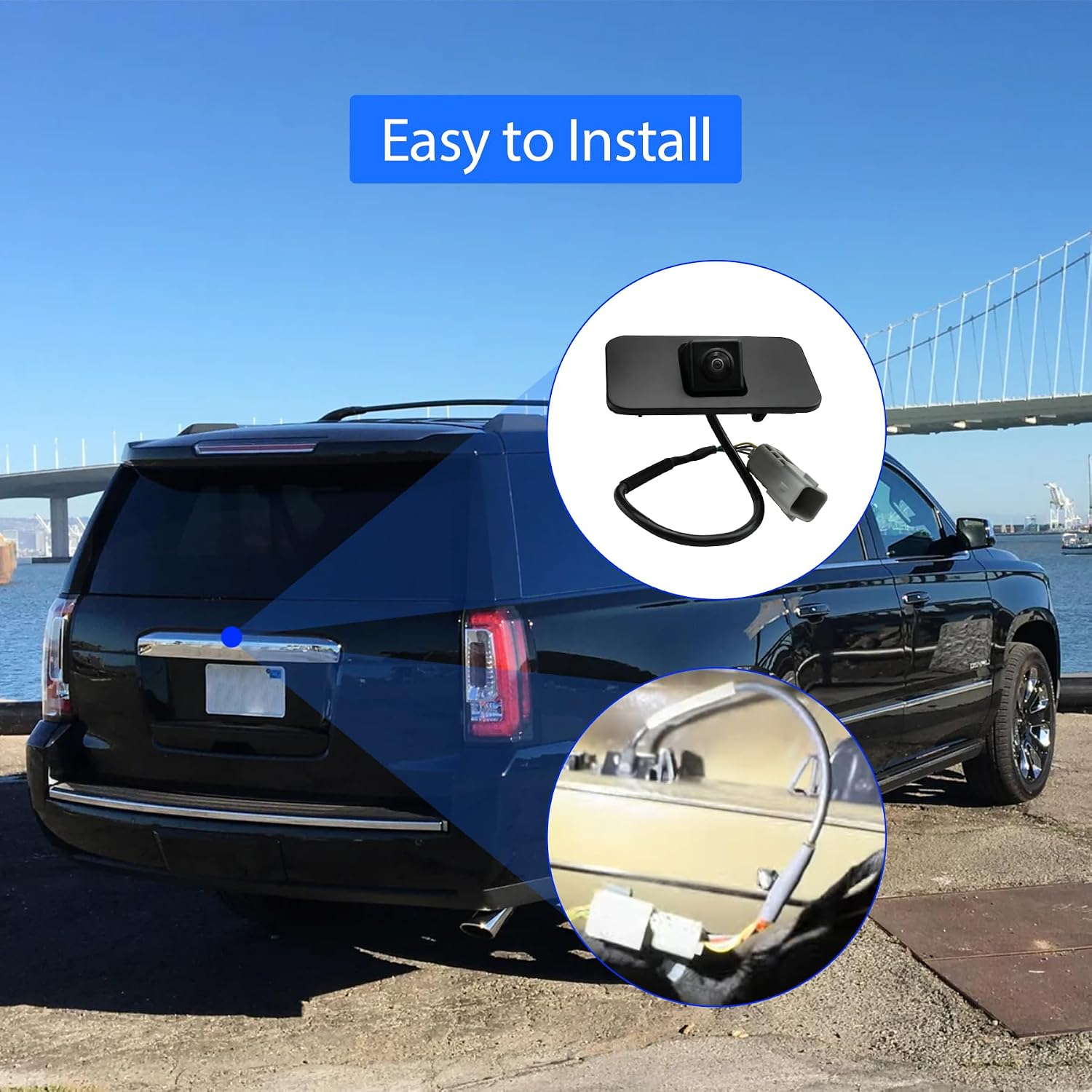 23378804 Rear View Backup Camera Fits for 2015-2020 Cadillac Escalade ESV Chevy Suburban Tahoe GMC Yukon XL Replaces 23404613 23432248