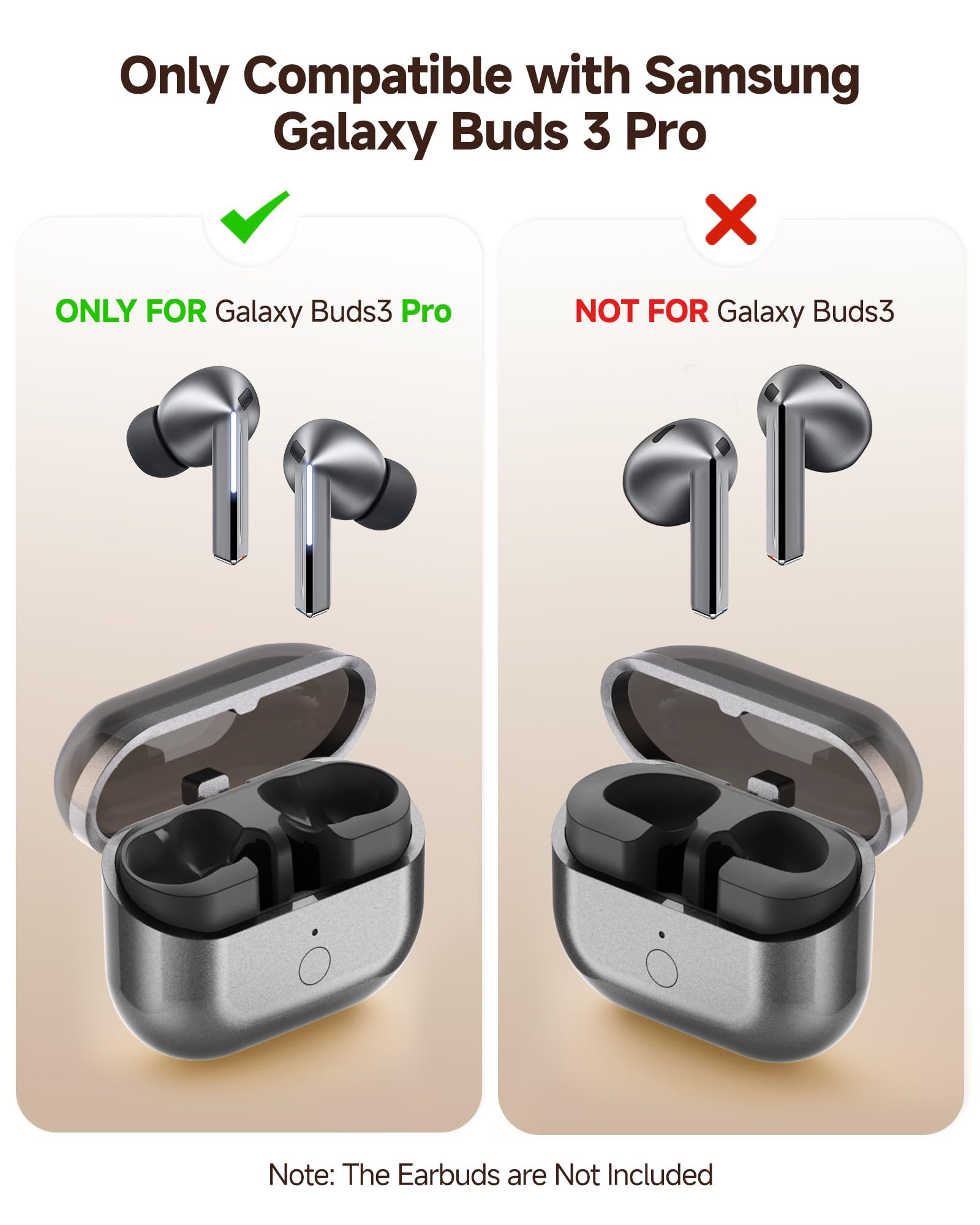 leQuiven için Samsung Galaxy Buds 3 Pro Kablosuz Şarj Kutusu