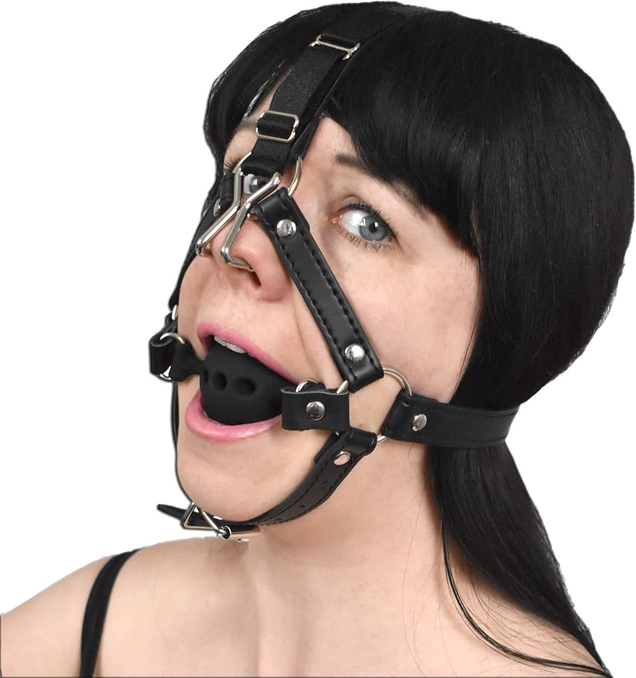 Ball Gag électronique 7 Modes BDSM - Avec Télécommande, Harnais, En Silicone Et ABS, Noir