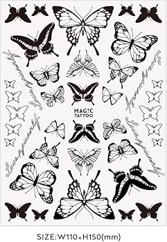 Amazon.co.jp: 【2枚セット】No.026_Butterfly/蝶,2週間で消える