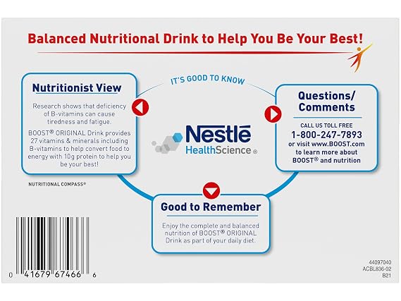Boost Original Complete Nutritional Drink, Vanilla Delight (6 count (Pack of 1))