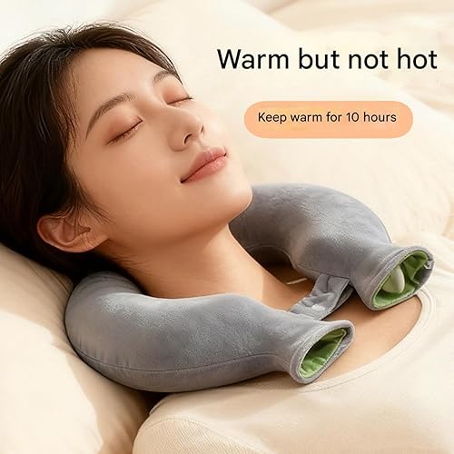 Miniatura 8 de U Shape Neck Shoulder Heating Pad Hot Water Bag Throw Pillow Cushion Thermal Portable Design