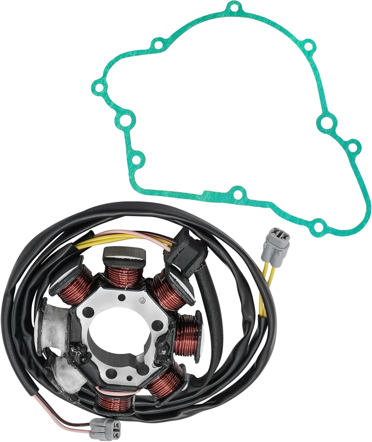 Caltric Stator and Gasket Compatible With Kawasaki Bayou 220 KLF220 KLF220-A 1988-1995/21003-1262