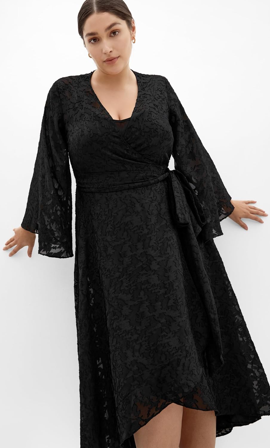 City Chic Plus Size Dress - Fleetwood Jacquard Maxi