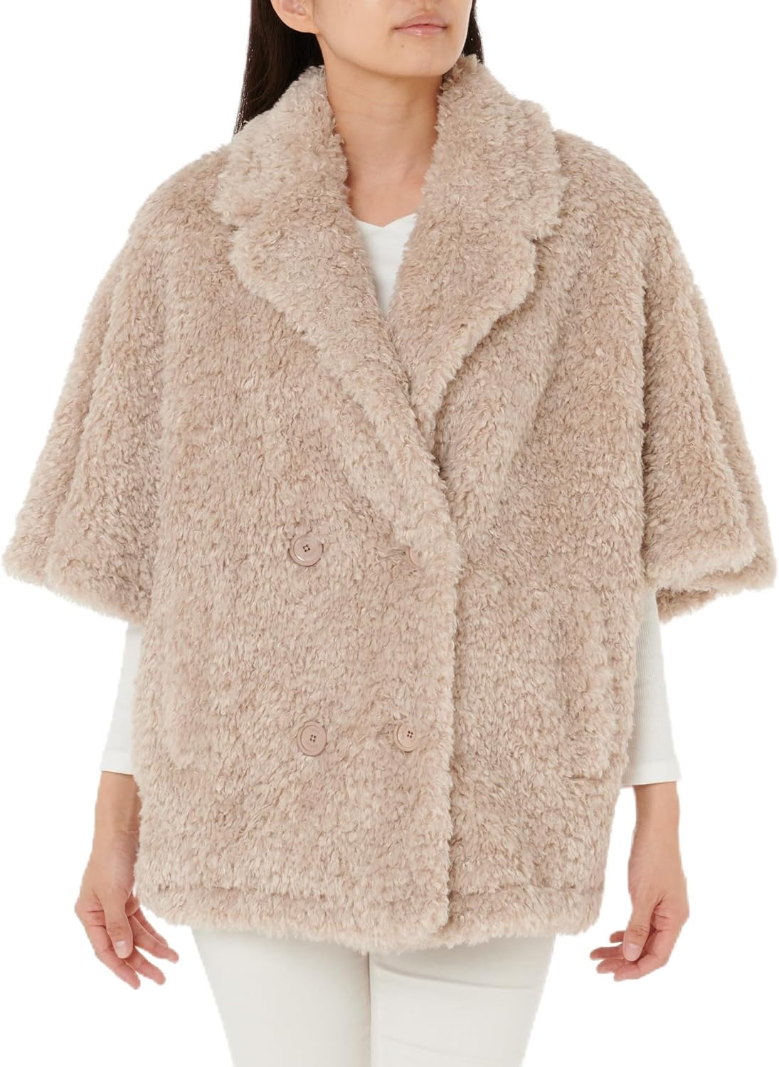 Amazon | [ヘルノ] フェイクファーコート 【公式】 カーリーエコファー