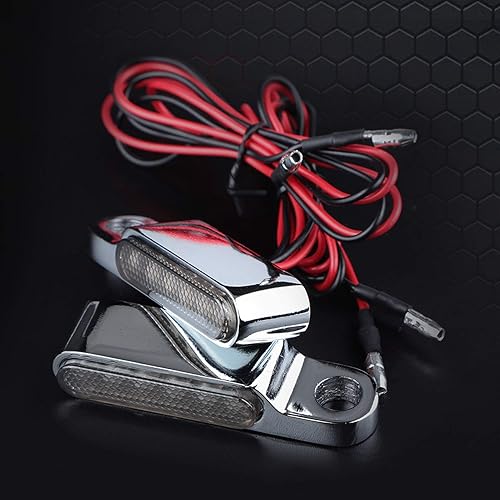 Miniatura 2 de ANKIA - 2 luces intermitentes LED universales de 12 V, luz intermitente, intermitente, palanca de embrague de freno para Harley Honda, Suzuki,