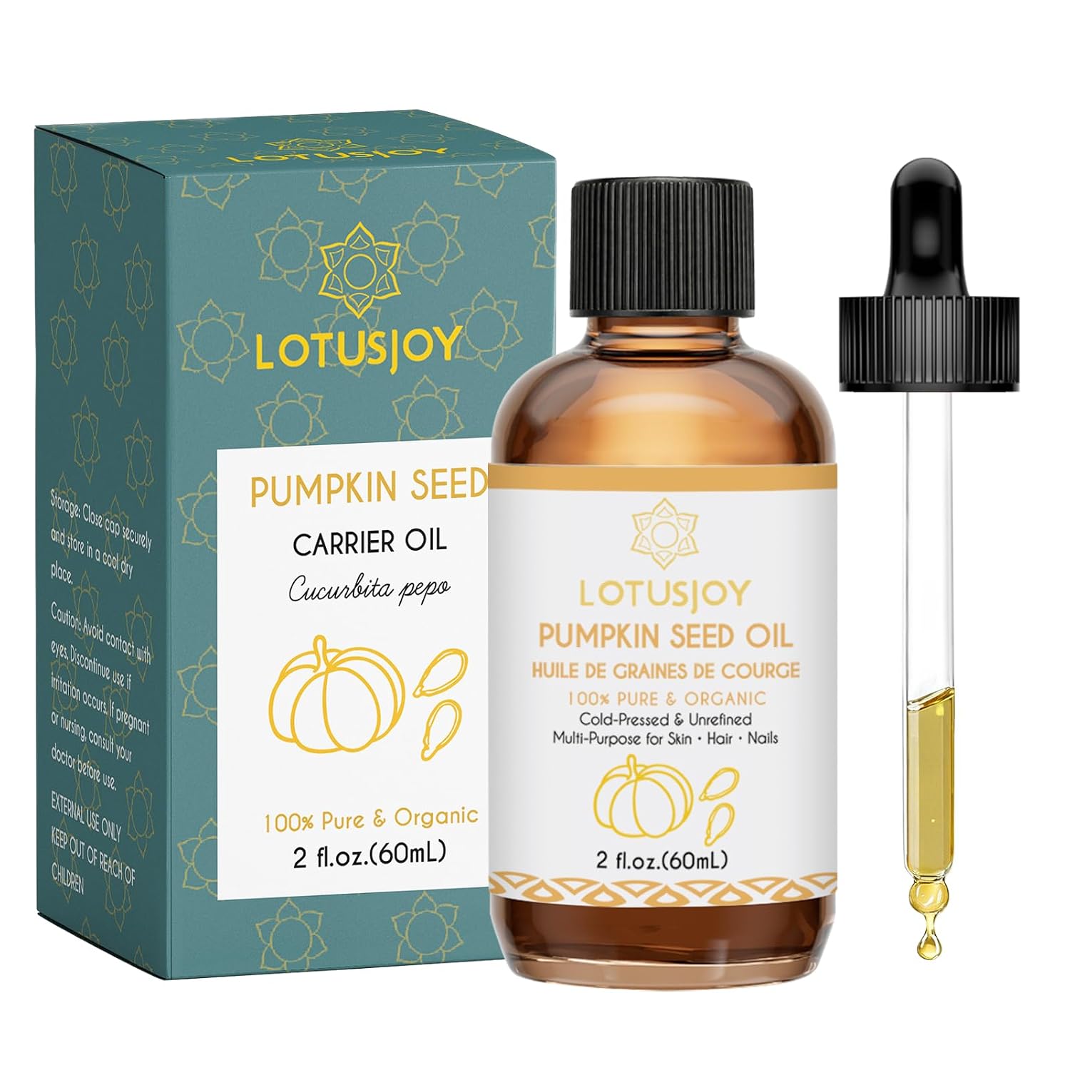 Pumpkin Seed Oil for Hair Growth - 100% Pure & Organic