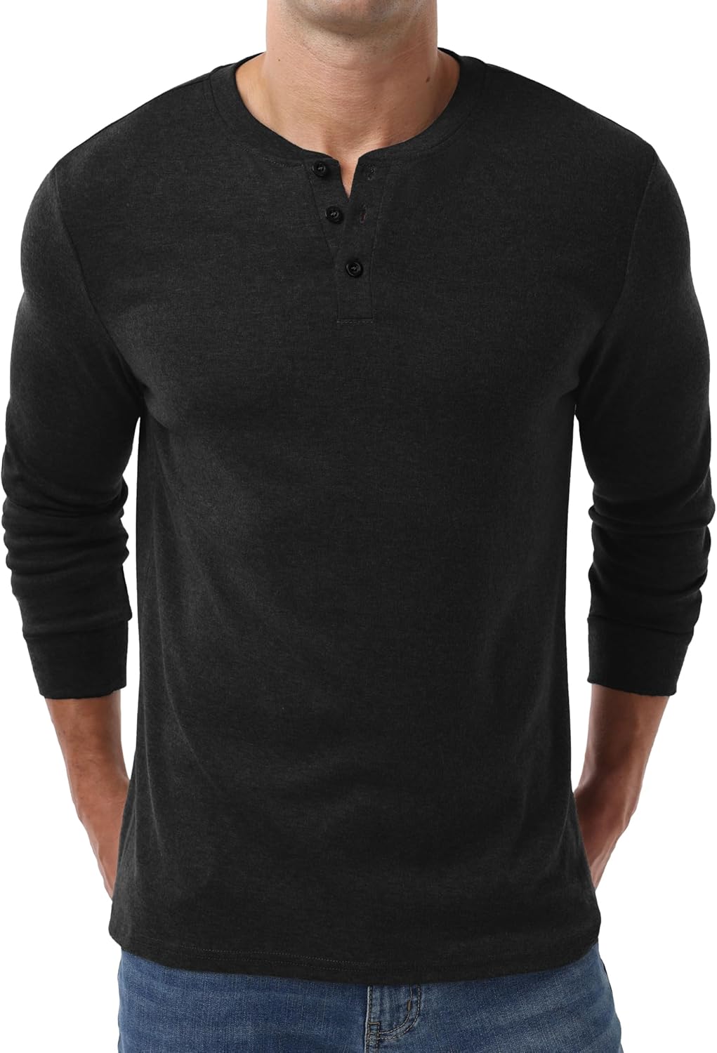 Sailwind Men's Henley Shirts Long Sleeve Casual Classic T-Shirts Button Henley Pullover Tee - Image 2