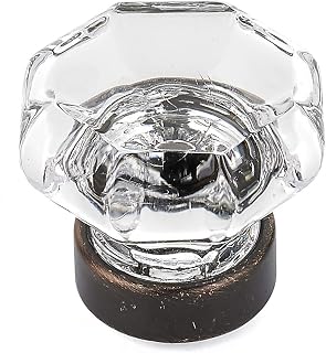 Richelieu Hardware 10074BORB11 Knob, Clear, Brushed Oil-Rubbed Bronze