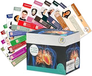 Pathology Flash Cards - 260 Advanced Pathophysiology Flash Card - Comprehensive Medical Flashcards - Studying Essentials for Nursing Student, Medical Professional, Board Exam Takers