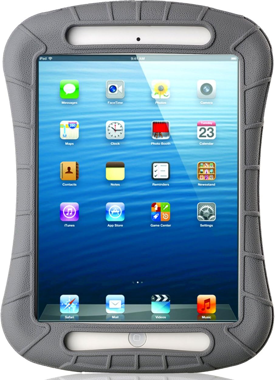 iPad Mini Case, iXCC ® Shockproof Silicone Protective Case Cover for iPad Mini, Mini 2, Mini 3 and iPad Mini Retina Models - Gray