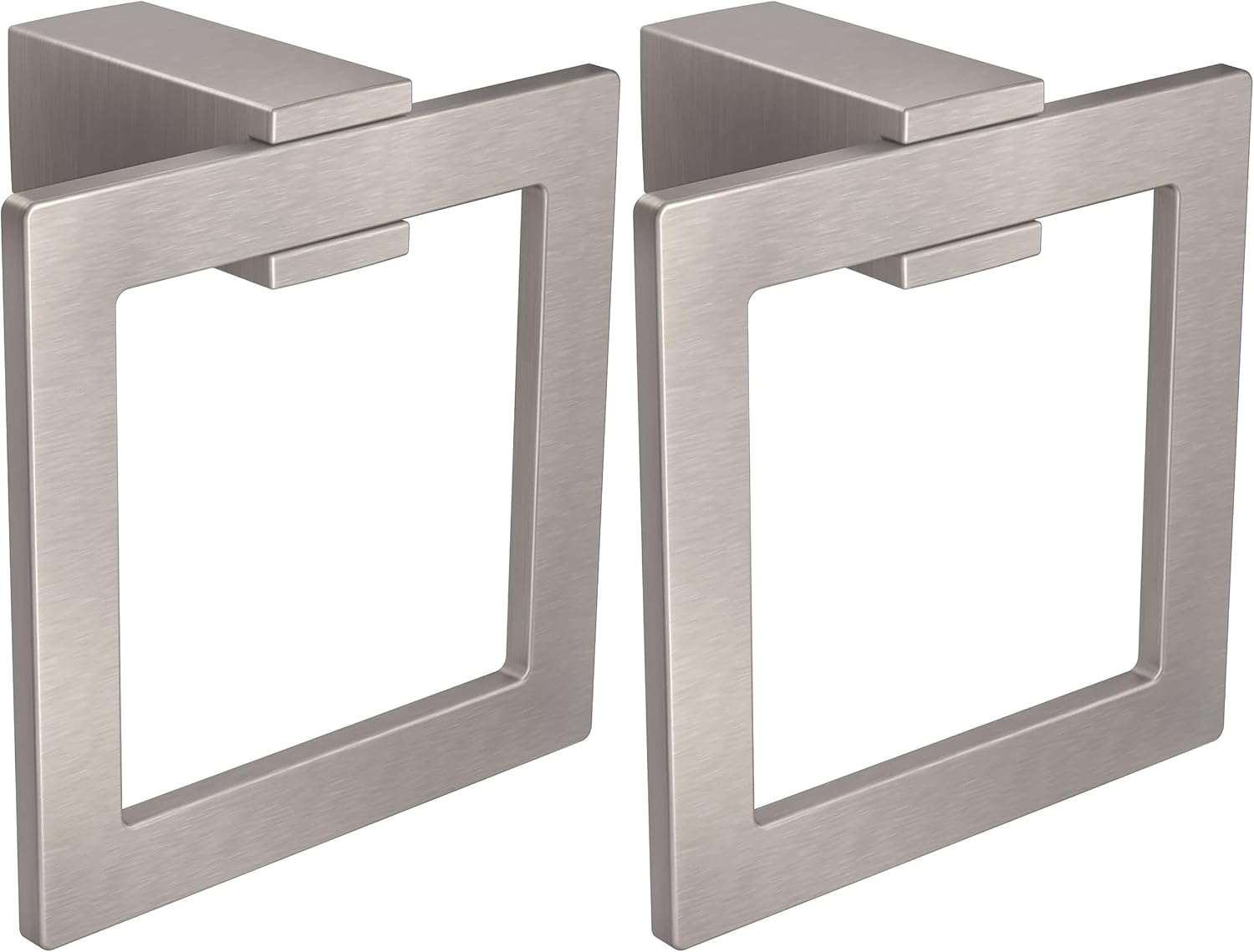 Moen Kyvos Collection Brushed Nickel Modern Bathroom Hand Towel Ring, BP3786BN (Pack of 2)