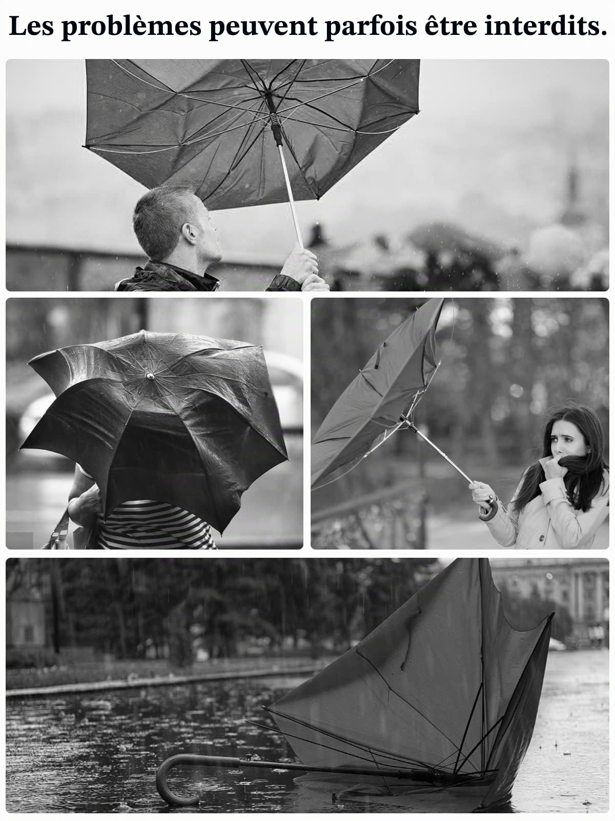 Kalolary Grand parapluie de golf compact extra large de 157,5 cm, double auvent ventilé, coupe-vent, imperméable, pour homme et femme