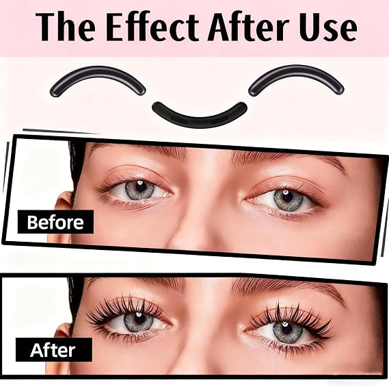 100Pack Compatible with Shu uemura Eyelash Curler Refills,Silicone Rubber Eye Lash Curlers Refill Compatible with Shuemura Eyelash Curler Refill Pads,Black.