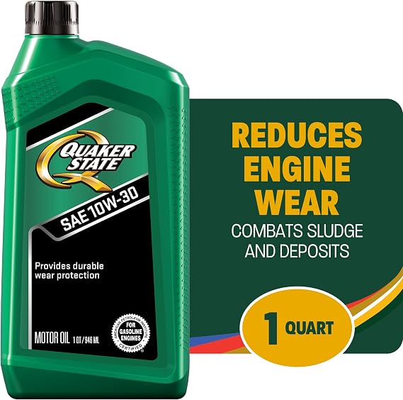 Quaker State Motor Oil 10W-30 (1-Quart, Single Pack)