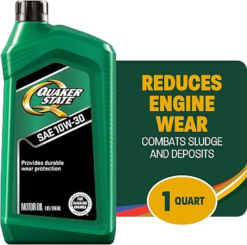 Quaker State Motor Oil 10W-30 (1-Quart, Single Pack)